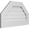 Ekena Millwork Octagonal Top Surface Mount PVC Gable Vent: Functional, w/ 3-1/2"W x 1"P Standard Frame, 30"W x 18"H GVPOT30X1801SF - alternate 5